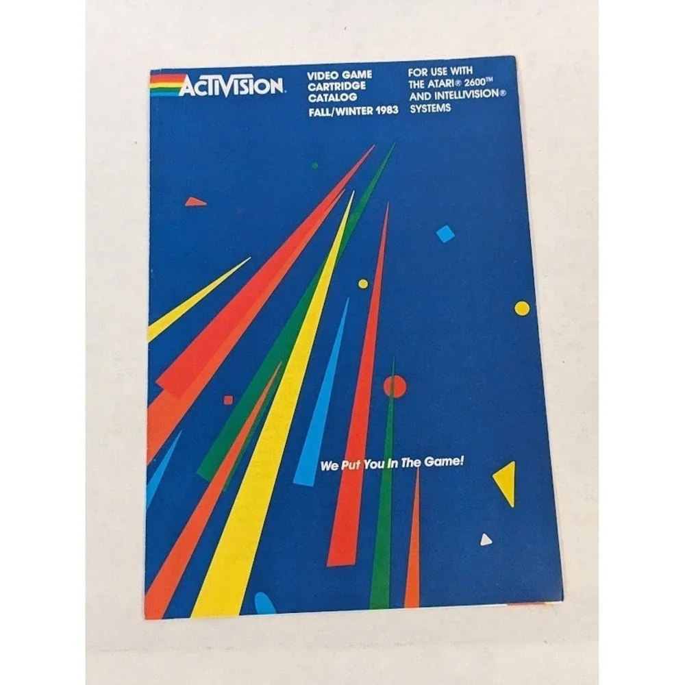 Vintage Atari Video Game Cartridge Mini Product Catalog Game Insert Lot 1982-83‎